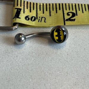 Batman Logo Belly Button Ring